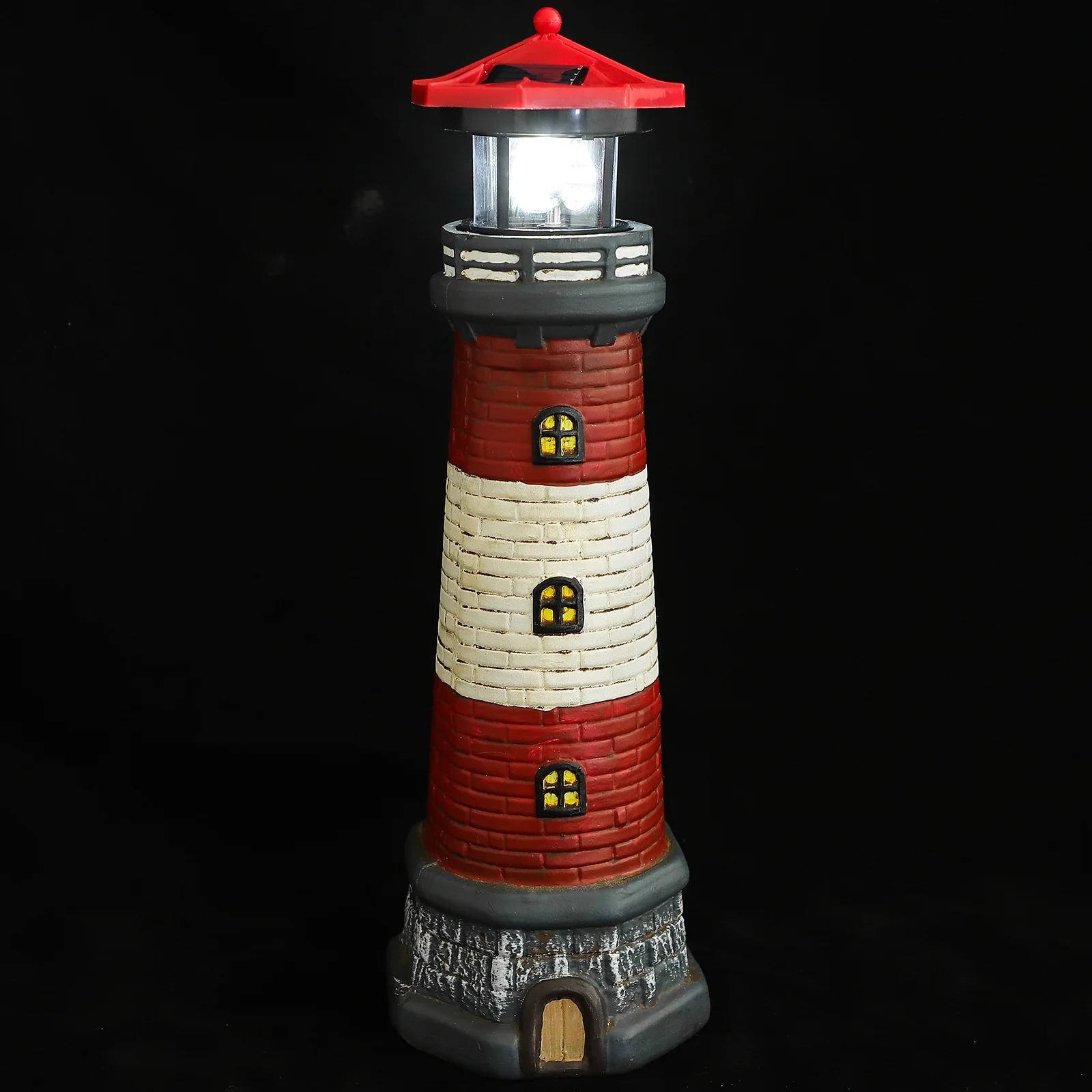

Solar Powered Lighthouse 15 Tall Solar Lighthouse Rotating Beacon Outdoor Solar Led Rotating Lighthouse Light Lighthouse