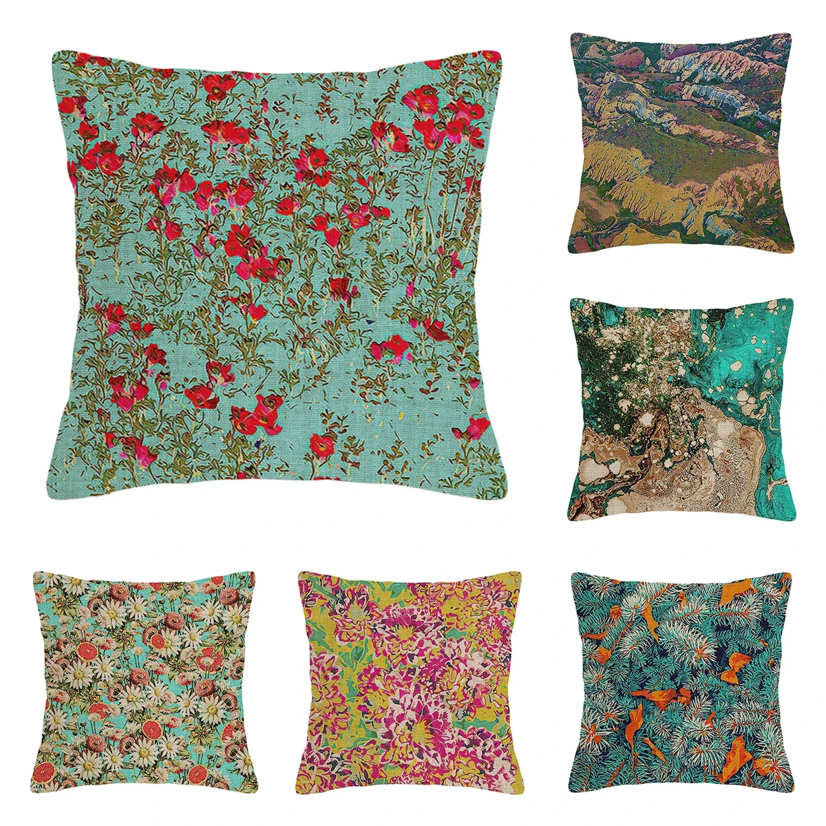 

Modern Decorative Cushion for Home Living Room Decor Throw Pillow Cover 45*45 40x40cm 60x60cm 45x45cm 50x50cm Green plants