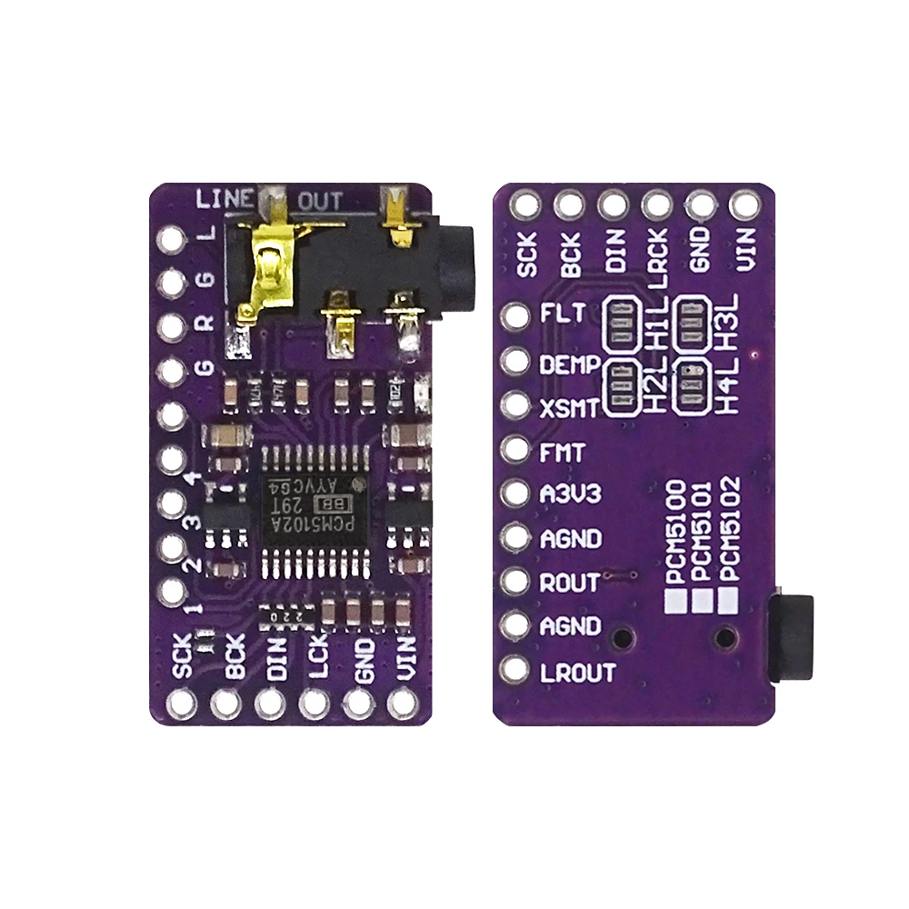 Schnittstelle I2S PCM5102A Audiomodul DAC Decoder GY-PCM5102 I2S Player Modul für Raspberry Pi – Detail 1