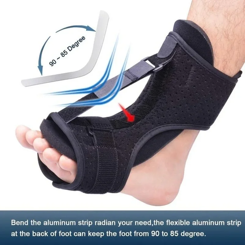 Ankle support brace 1pc Adjustable Plantar Fasciitis Night Foot Splint Drop Orthotic Brace Elastic Dorsal Night Splint Foot Care Tool Ligament Belt
