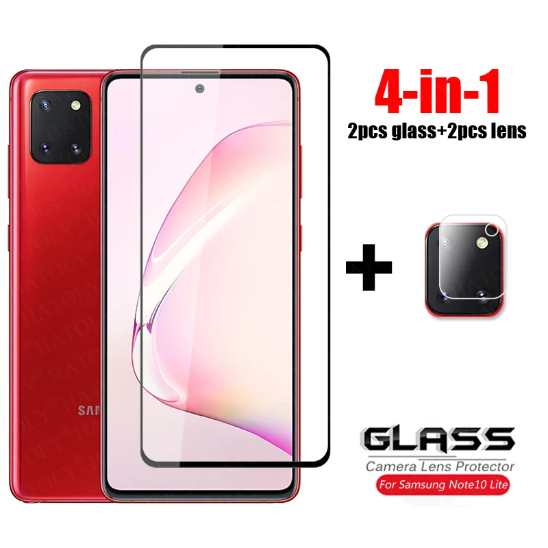4-in-1 For Glass Samsung Galaxy Note10 Lite Tempered Glass Camera