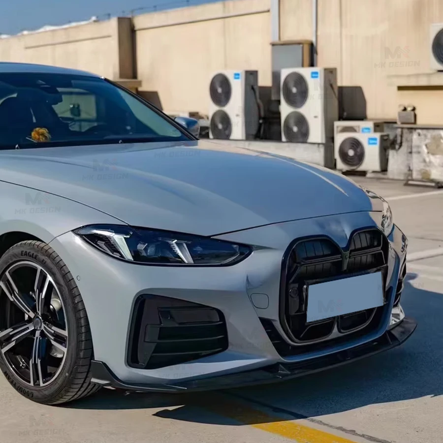 BMW 4 시리즈 G22 2020+용 VTEN 스타일 프론트 범퍼 립 친 스포일러 PP 소재 프론트 립 사이드 스플리터 자동차 스타일링