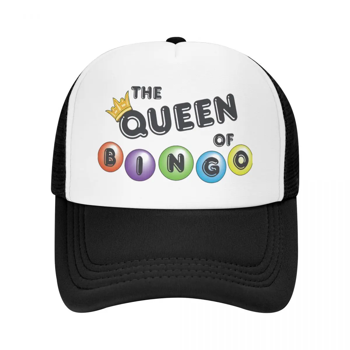 

Classic Bingo Queen Trucker Hat Men Women Personalized Adjustable Unisex Baseball Cap Hip Hop Snapback Caps