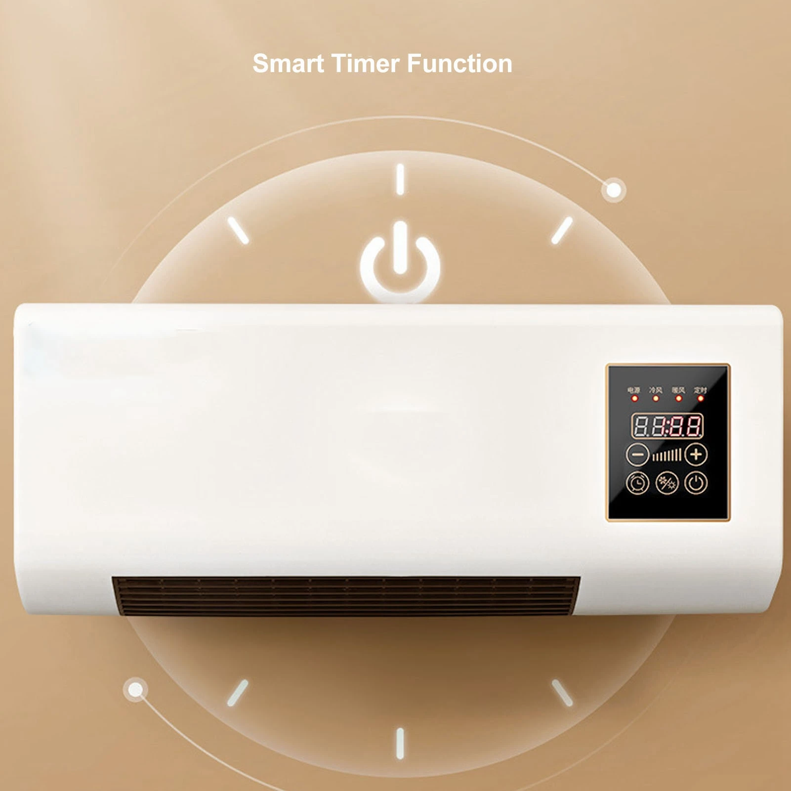 Air Cooler Air Cooler Machines Small Air Conditioner Heater Portable Wall Mounted Air Conditioning Hot Fan for Bathroom Bedroom 4