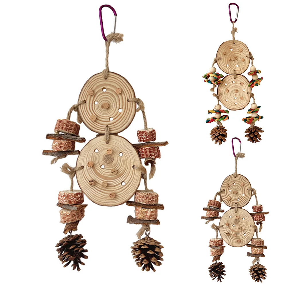 Title 14, Parrot Chew Toys Corn Cobs Pine Cones Barks Han...