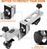 Door Installation Kit, Heavy Duty Door Board Dolly for 1-3/8" and 1-3/4" Pre-Hung, Slab, and Front Doors, Stainless Steel Instal 3