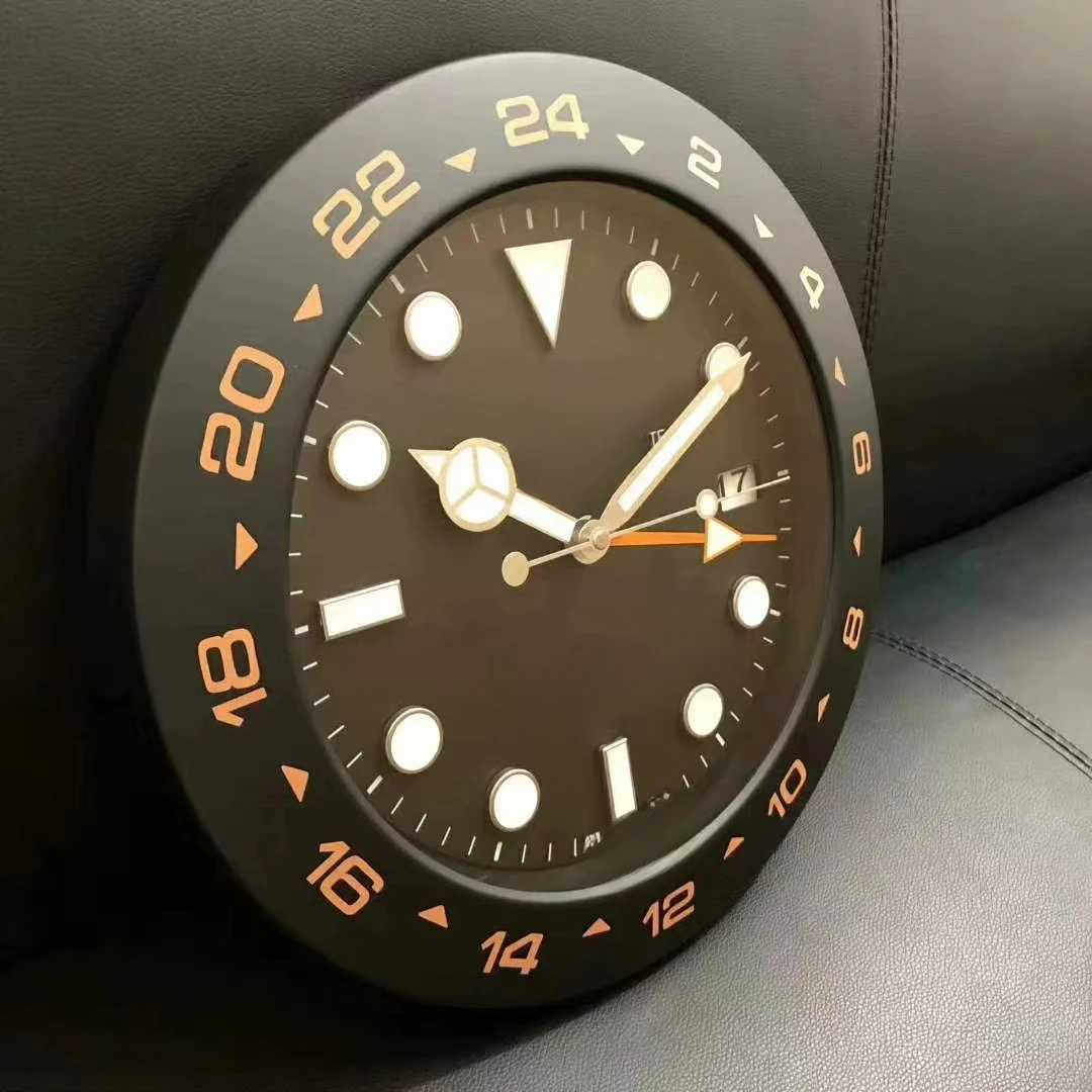 The third generation silent luminous watch big clock GMT wall clock