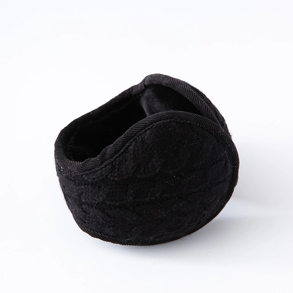 

Soft Plush Ear Muff Thick Knitted Foldable Ear Warmer Women Men Winter Warm Ear Covers Unisex Outdoor Cycling Windproof Ear Bag