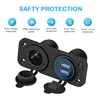 36W QC3.0 USB Socket Panel Waterproof Quick Charge Dual USB Socket Cigarette Lighter Adapter for Car Boat RV Motorcycle 3