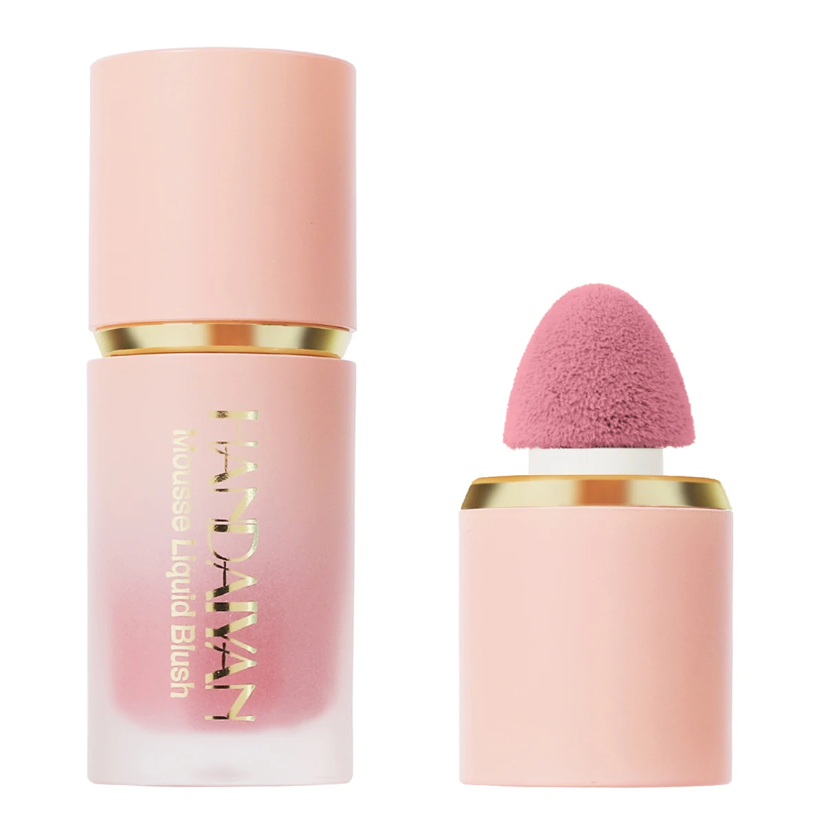 Handaiyan Matte Glitter Face Liquid Blusher Smooth Cheek Eye Mousse Blush Highlighter Stick Rouge Waterproof Contour Makeup 6