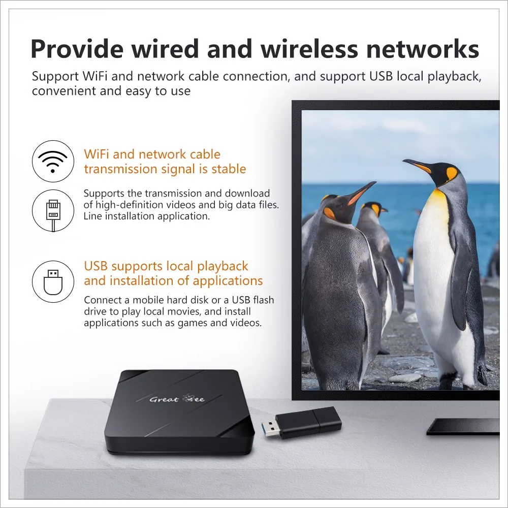 Android 10 2G 16G Set Top Box Great Bee Arabic TV Box Greatbee Arab Media Player 4