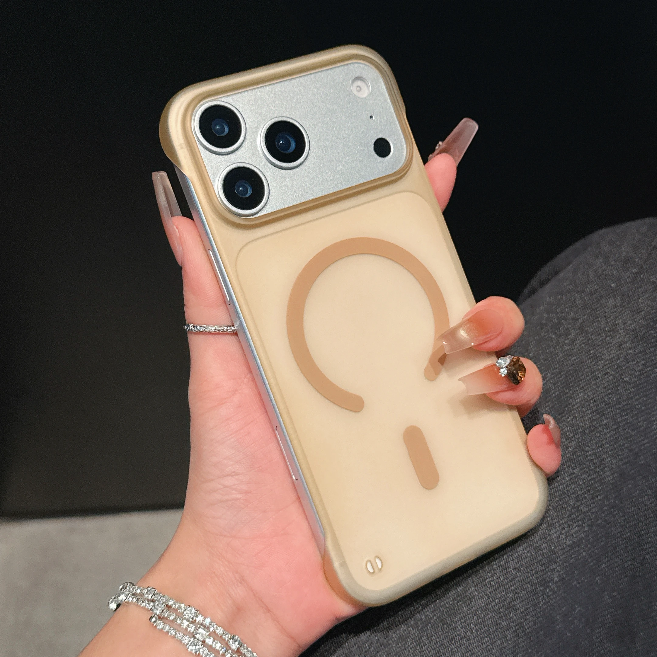 Ultra Thin Frameless Magnetic Matte Protection Phone Case