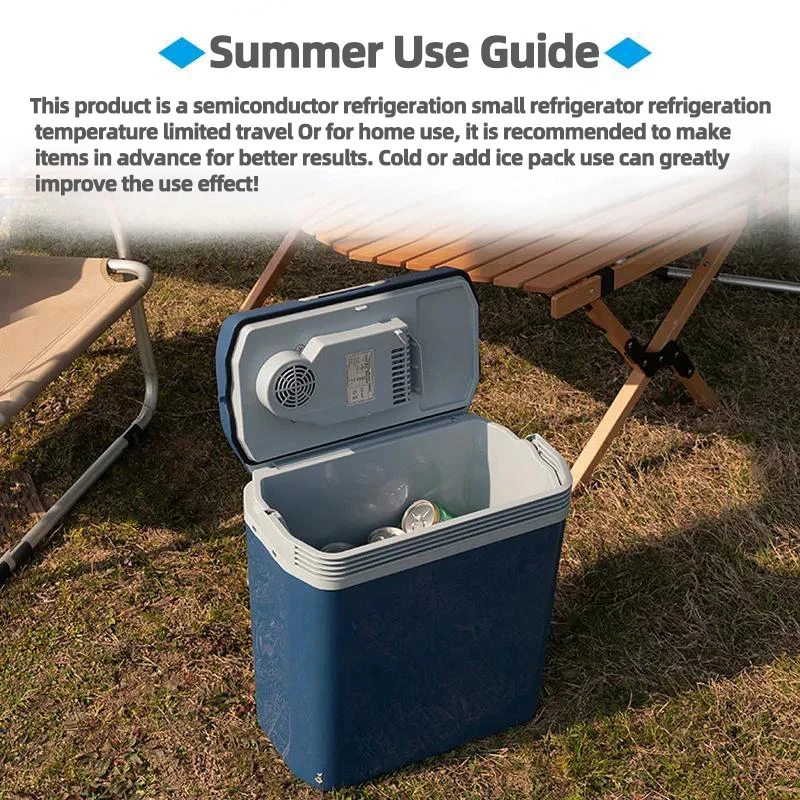 Home-appliance Portable Mini Refrigerator Freezer Heating Machine 25L Capacity 12V 220V Car Use, Home Use, Camping Use