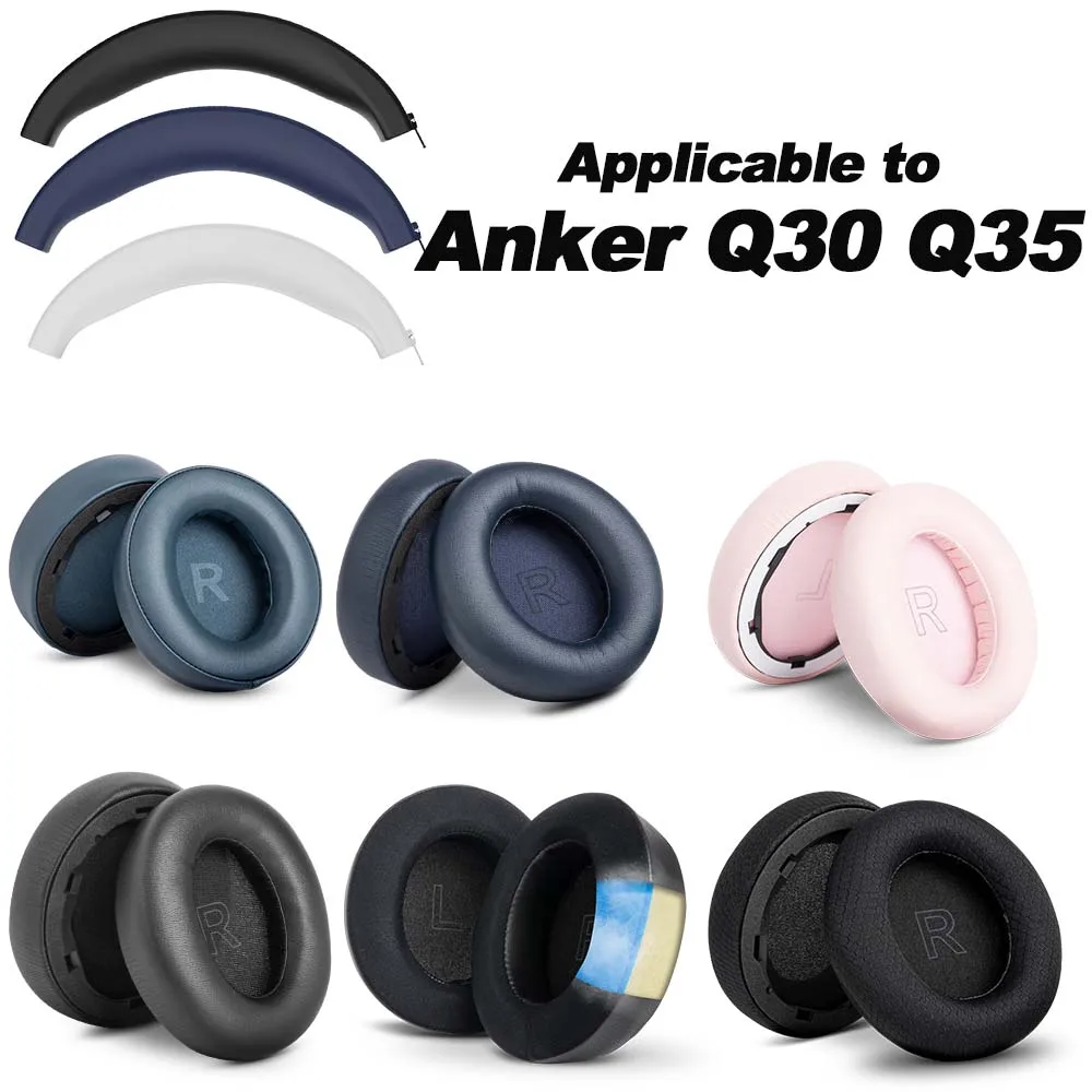 Premium Pink Replacement Earphone Pads with Mesh Memory Foam and Protein Sponge