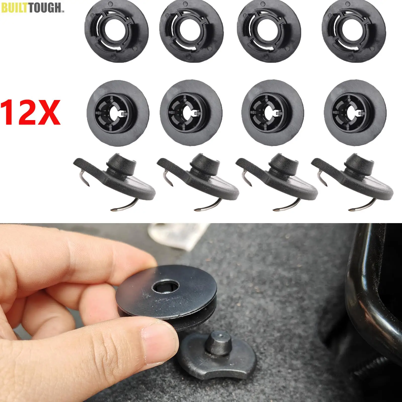 For Skoda Octavia MK2 2008-2013 Fully Tailored 4 Piece Rubber Car Mat Set 4 Clip