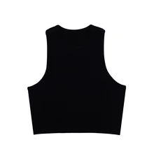  ATHVOTAR Women Ribbed Sports Top Gym Sports Crop Tops Vest Top Fitness Push Ups Running Vest Workout Without Pad Sports Vest 