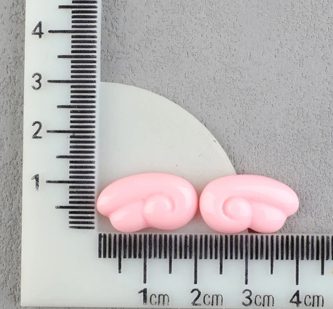 천사 날개 카보숑, 귀여운 스크랩북, 휴대폰 장식, 귀걸이 만들기, 20 개/로트