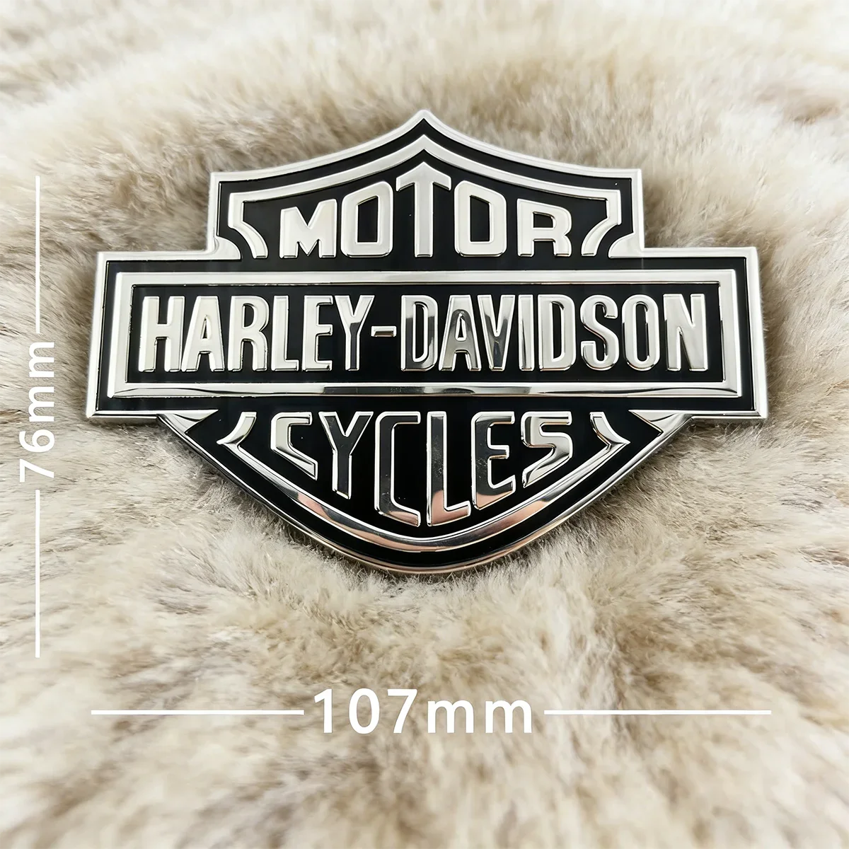 Aluminium Harley Davidson Tank Emblem Motorcycle Sticker Logo Decal