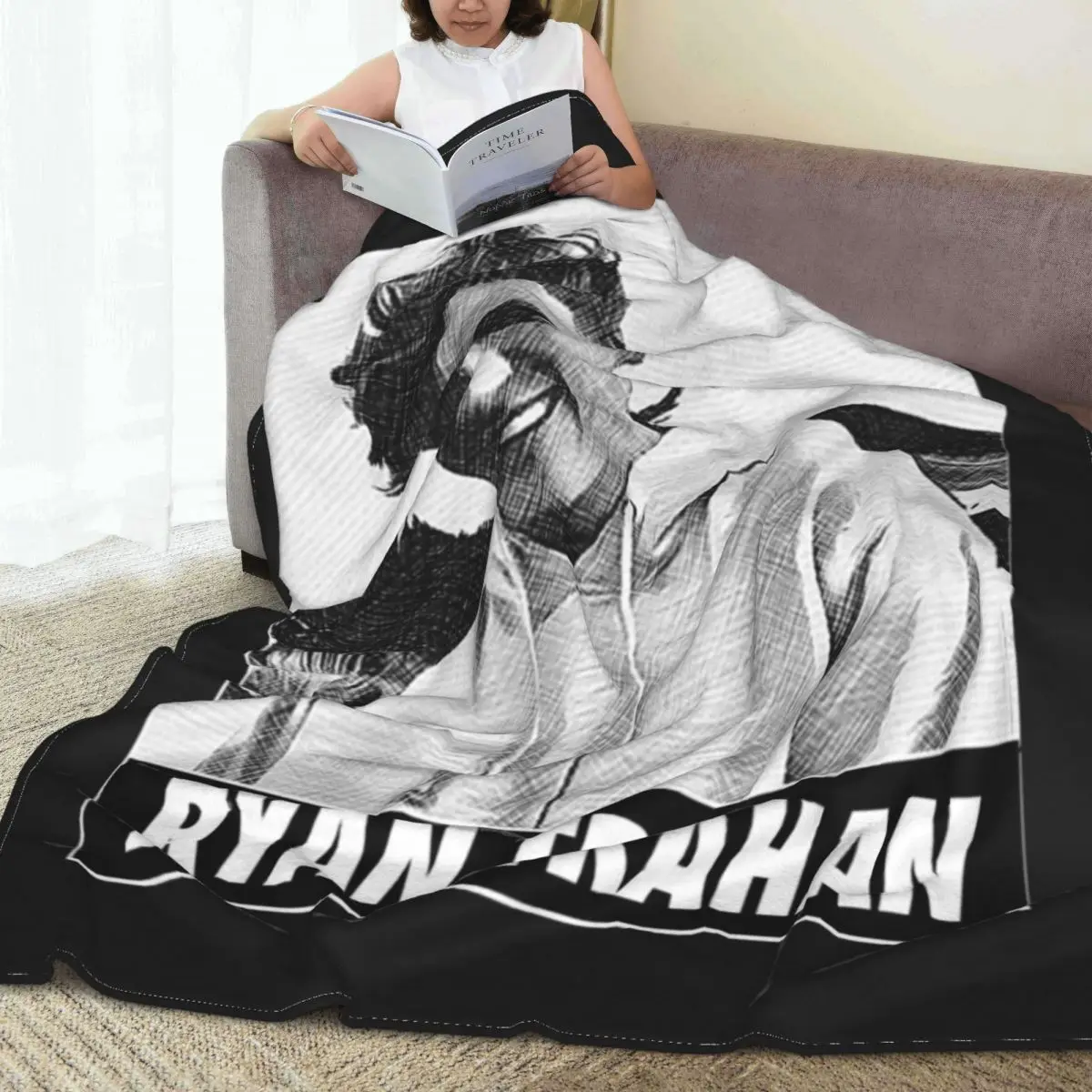 

Теплое Мягкое Одеяло, Фланелевое покрывало для кемпинга, Райан, траган, YouTuber Penny, новинка, покрывало для кровати