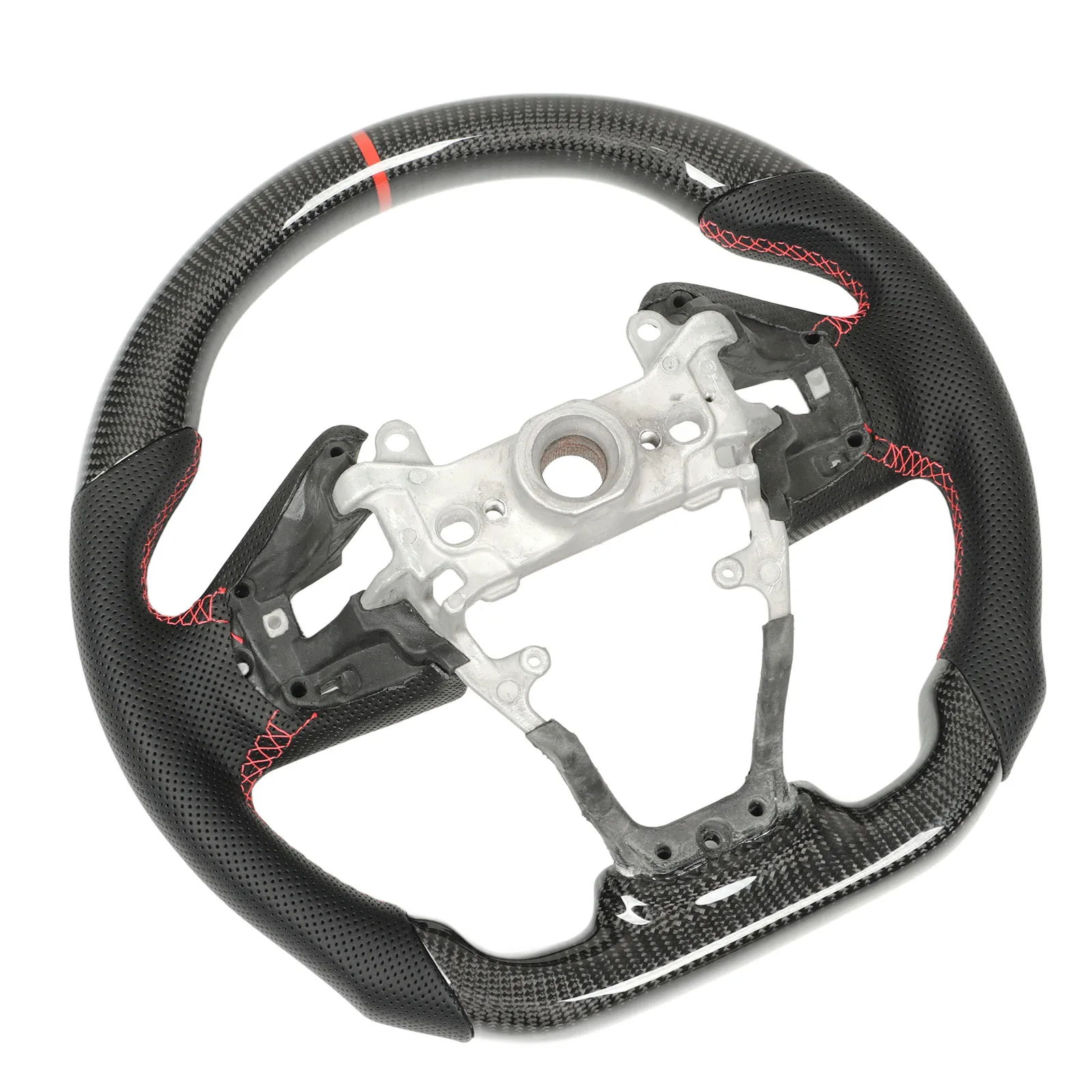 탄소 섬유 스티어링 휠 천공 가죽, 혼다 시빅 FC FK 타입 R 2017-2021, 북미식 사양