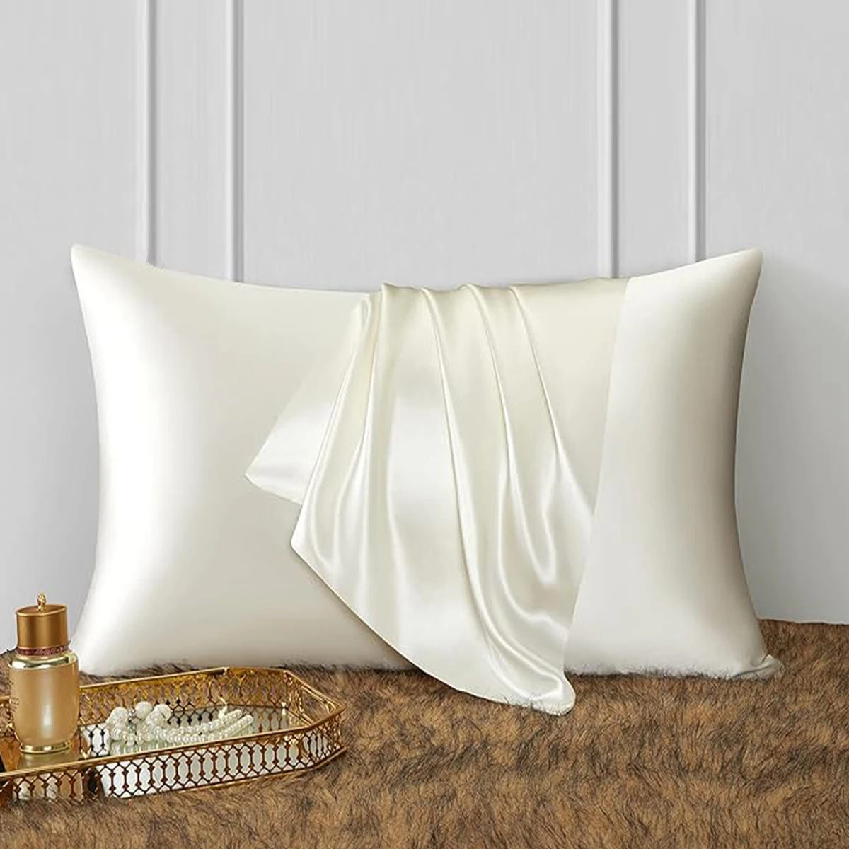 Satin Pillowcase Silk Satin Pillowcase 66x51cm Bedding Household