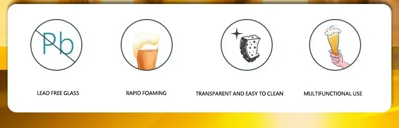 Description Picture 4 of item450ML True Wheat Beer Glasses, Pilsner Beer Glass, Craft Brew Lovers Glassware, Large Beer Glasses, Set of 4 Glasses