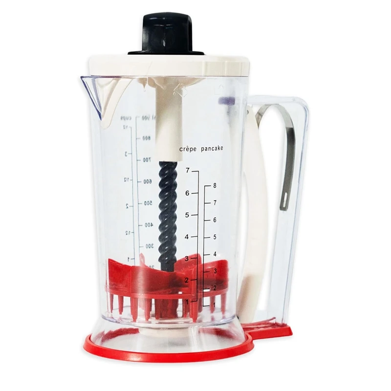 Dispensador de Massa Panqueca com Alça Misturador e Distribuidor 900ml