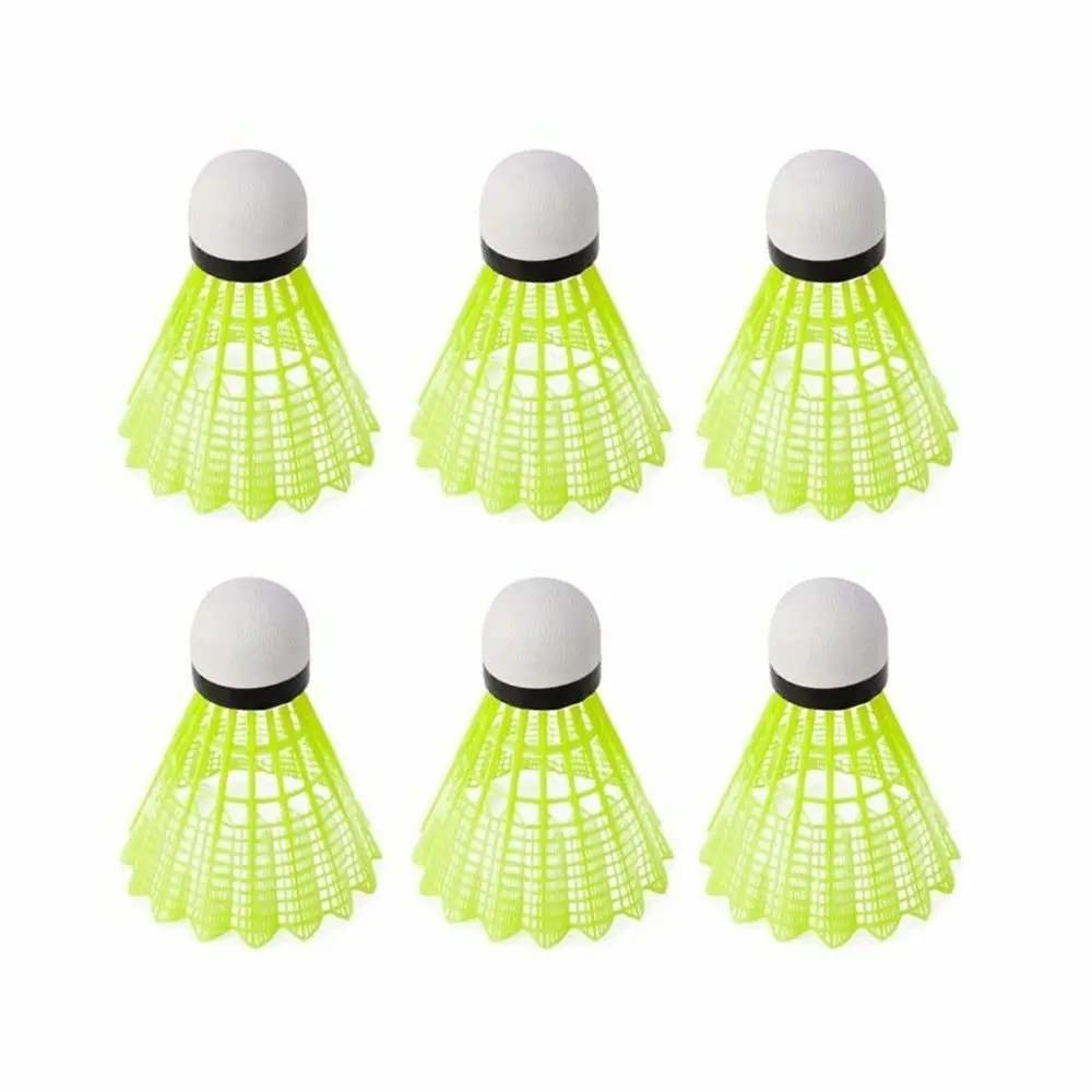 Badminton Shuttlecock 3/6/12Pcs Yellow Nylon Badminton Shuttlecocks Great Stability Durability Indoor Outdoor Sports Training Balls