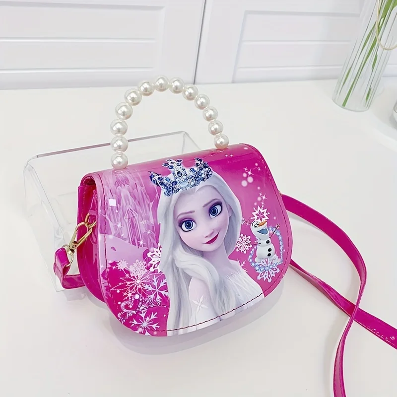 Disney Kindergarten Girl Frozen Princess Shoulder Bag Children Cartoon Elsa Handbags Travel Crossbody Bag Best Sellers In Luggage, Bags