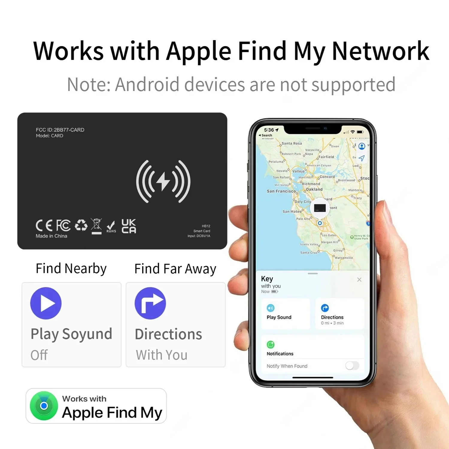 Bluetooth Tracker Smart Finder for Apple Find My, Air Tracker thumbnail 4