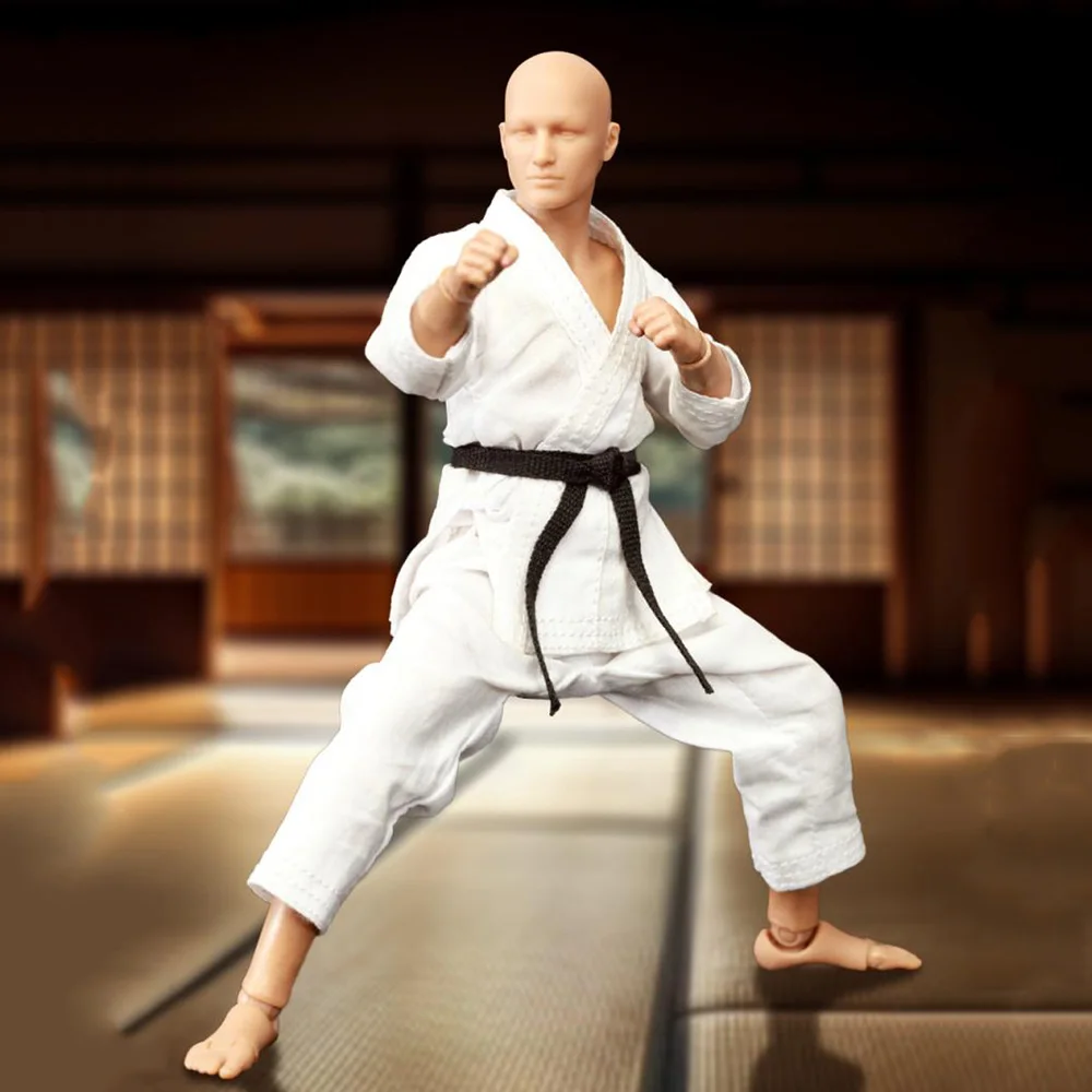 

DID SF80001 1/12 Scale Male Soldier Karate Player with unpaint Face Workout Clothes and Belt 6" Action Figure Full Set for Fans