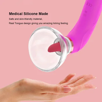 Sucking Vibrator 8 Sucking 5 Licking Modes Clitoris Nipple Suction Stimulator Clitoral Sucking Tongue Vibrator for sex toys 4