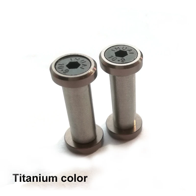 4pcs/lot 0.77"(19.5MM) stainless steel Knife Handle hex Screws Suitable for 5mm hole black (EAM)