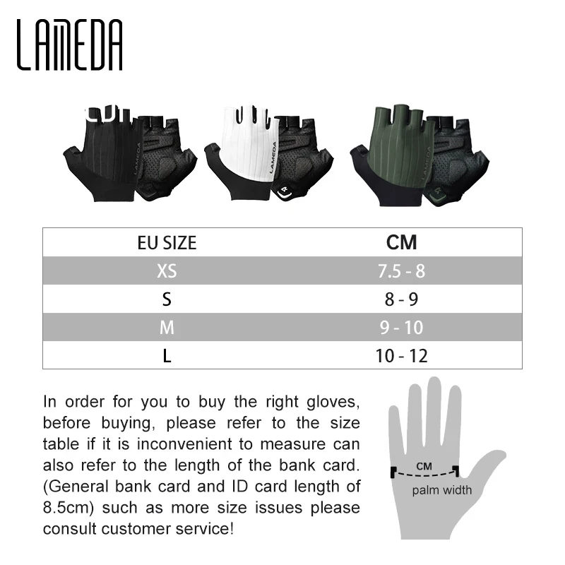 LAMEDA Cycling Gloves Man Biking Bicycle Gloves Half Finger MTB Gloves for Men Anti-Slip Shock-Absorbing Padded Bike Accessories 6