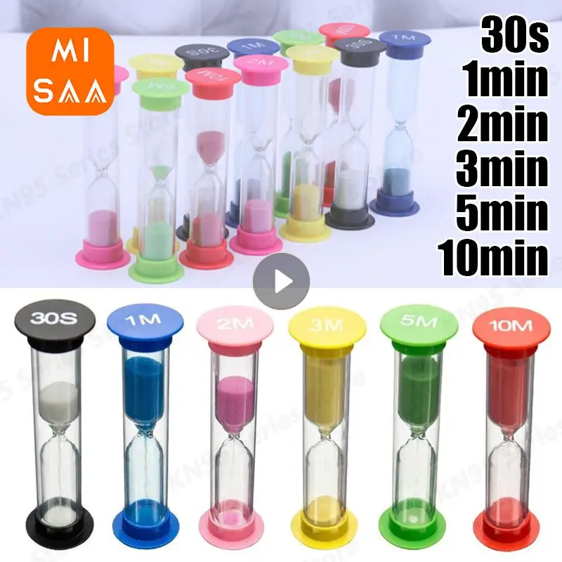 Sand Timer Liquid Hourglass Timer Colored Hourglass 30S/1/2/3/5/10 Minutes Hourglass Sand Table For Children Gift Home Decoration Clock Timer Clocks Decor Garden Children's Timer