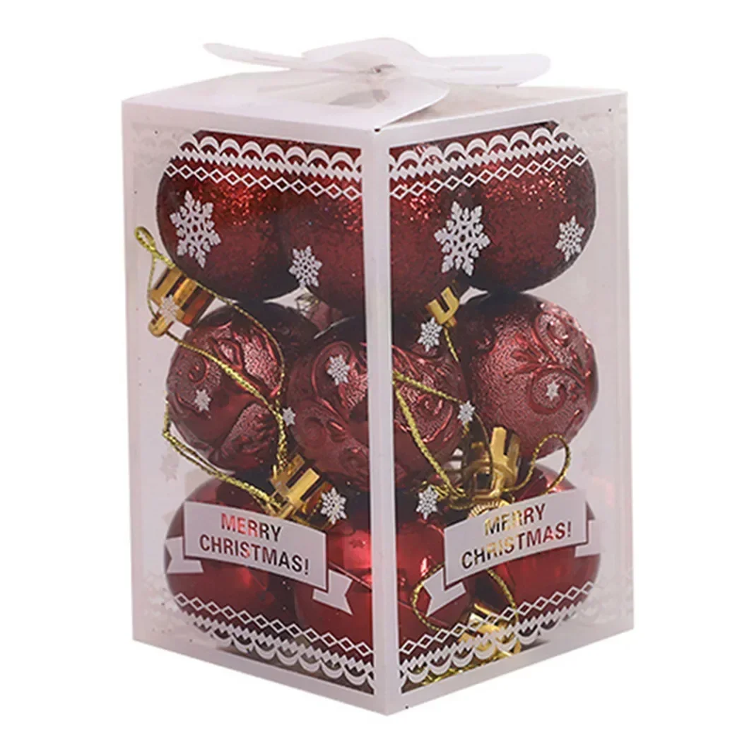 thumbnail image 1 of 12 bolas de Navidad para árbol de Navidad, adornos con purpurina para decoración del hogar, adornos para fiestas y bodas, adecuados para la decoración en hoteles y restaurantes, 1 of 5