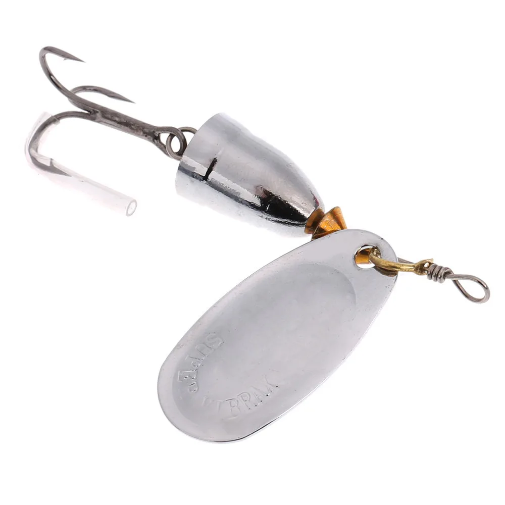 Blade Rotating Spinner Metal Lure Brass Hard Artificial Spoon Bait Copper Freshwater Creek Trout Fishing Tackle