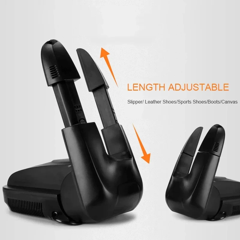 HOMEFISH Quick-Drying Shoe Dryer Warmer with Ozone Odor Removal Foldable Heater for Gloves Socks & Hats Customizable Length
