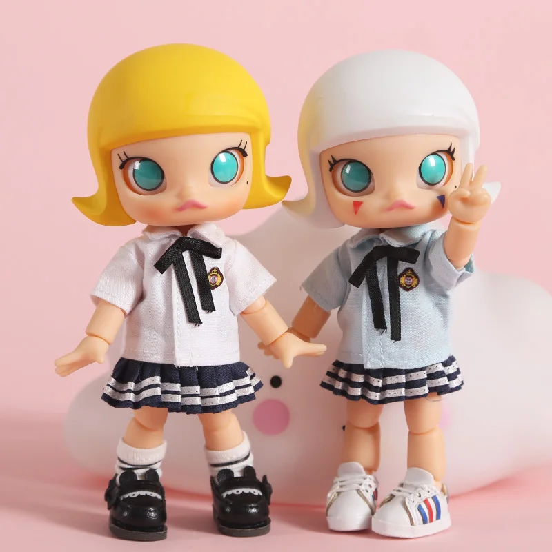 Suki Ob11 Bjd Doll Clothes Sock + Shirt +Dress Pants School Uniform For Nendoroids, Ob11,Obitsu 11,Molly,Gsc,1/12 Bjd Doll 3