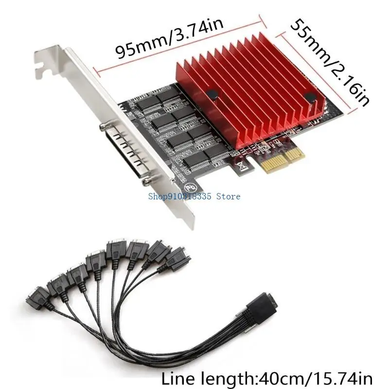 PCIE-8포트 RS232 직렬 확장으로 시스템 효율성 향상