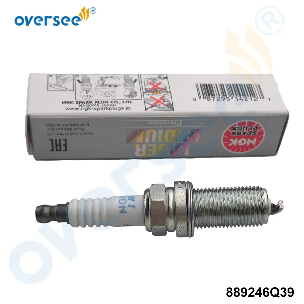 889246Q39 Spark Plug ILFR6GE for Mercury 150-400HP Outboard Motor (Original)