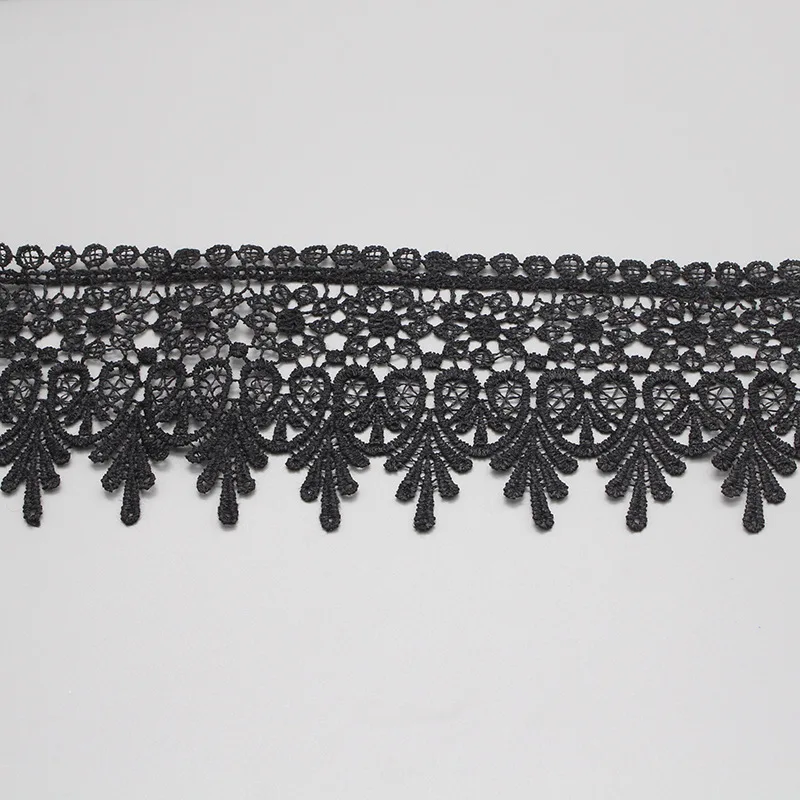 1 Yard Lace Ribbon 90MM Lace Trim DIY Embroidered For Sewing Decoration African Fabric