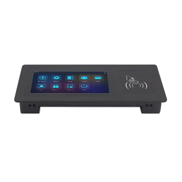 7인치 무선 와이파이 도어 아파트 스마트 출입 통제 시스템 (NFC, RFID, 지문 스캐너, 터치스크린 포함)