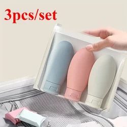 Compact Travel Refillable Cosmetic Containers Set - 3 Piece 60ml Mini Squeeze Bottles (3pcs)