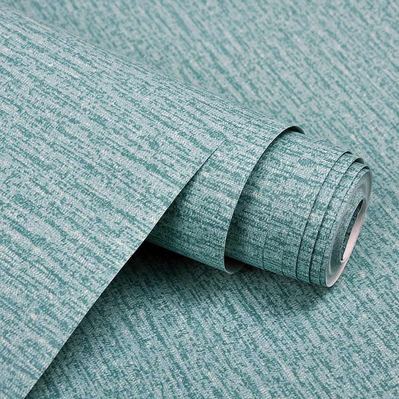 

Modern Nordic Wall Paper Solid Color Non Woven Flax Wallpaper Living Room Tv Sofa Background Wallcovering Home Office Project