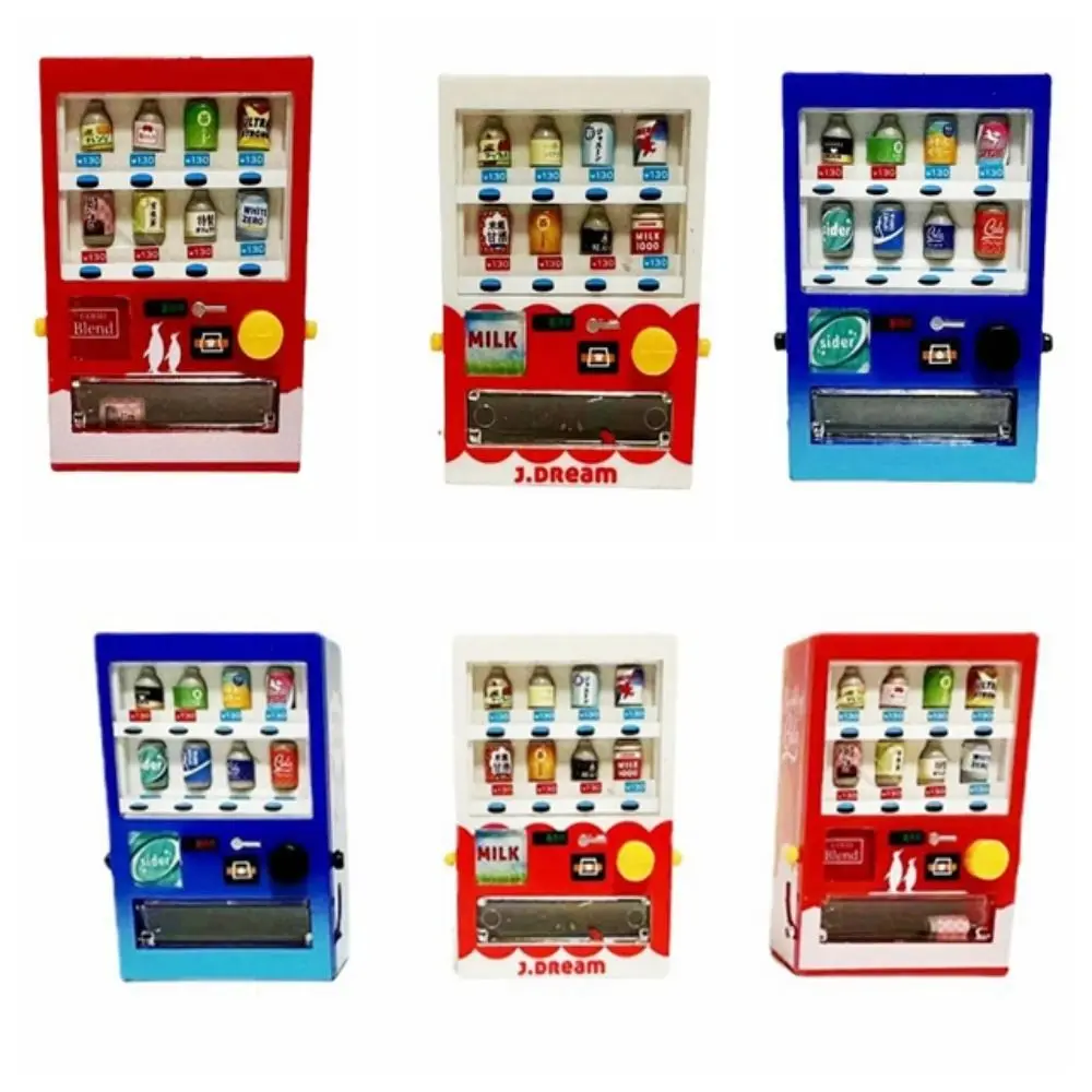 

1: 12 Doll House Simulation Drinks Vending Machine Mini Stimulate Imagination Personality Intellectual Development