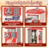 TEMI Toy Saving Bank. Electronic, Password-Protected. Auto-Scroll For Paper Money. Ldeal Gift For Kids 3+ (Red). 4