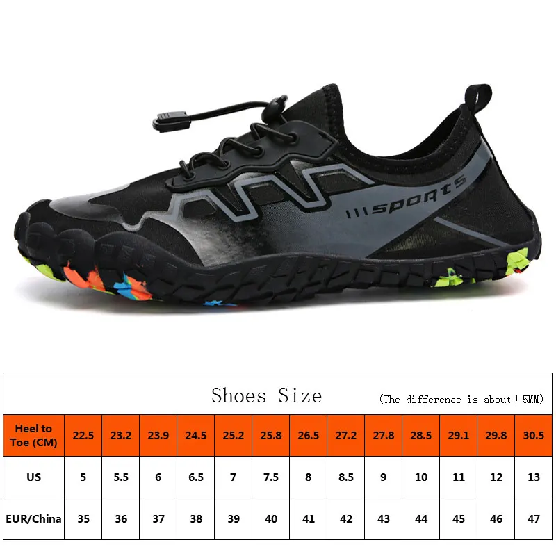 Men Women Non-slip Durable Water Shoe Rubber Light Beach Barefoot Sneakers Sport Shoes Breathable Trekking Upstream Aqua Shoes