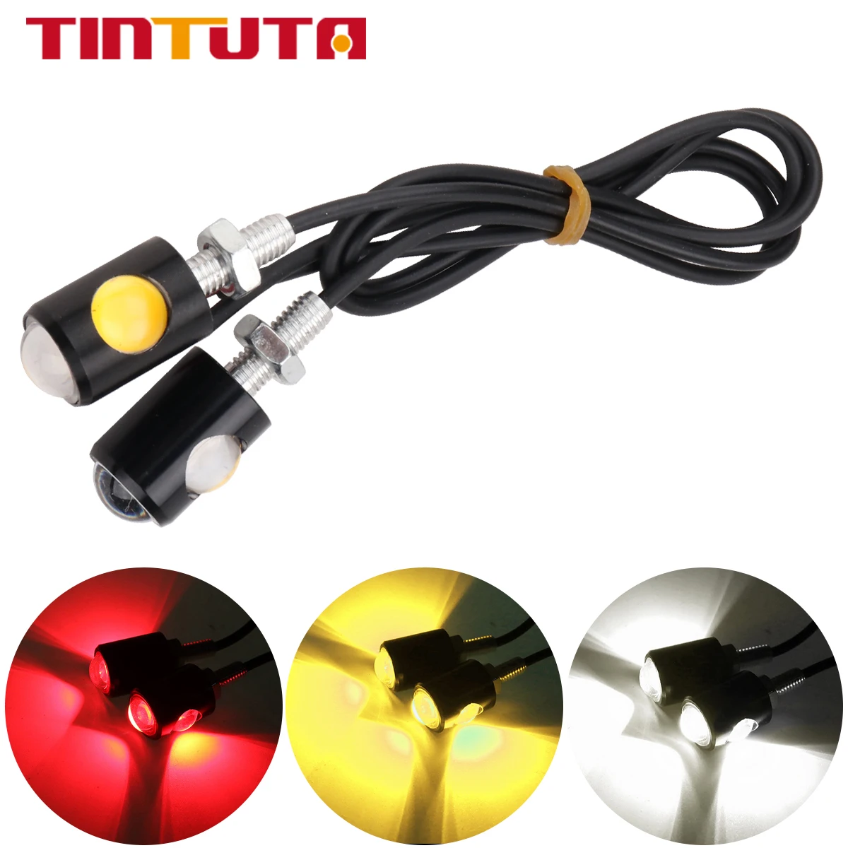 

TINTUTA 2PCS motorcycle lights Fog lights Car lights flashing daytime running lights CANBUS universal water 12V
