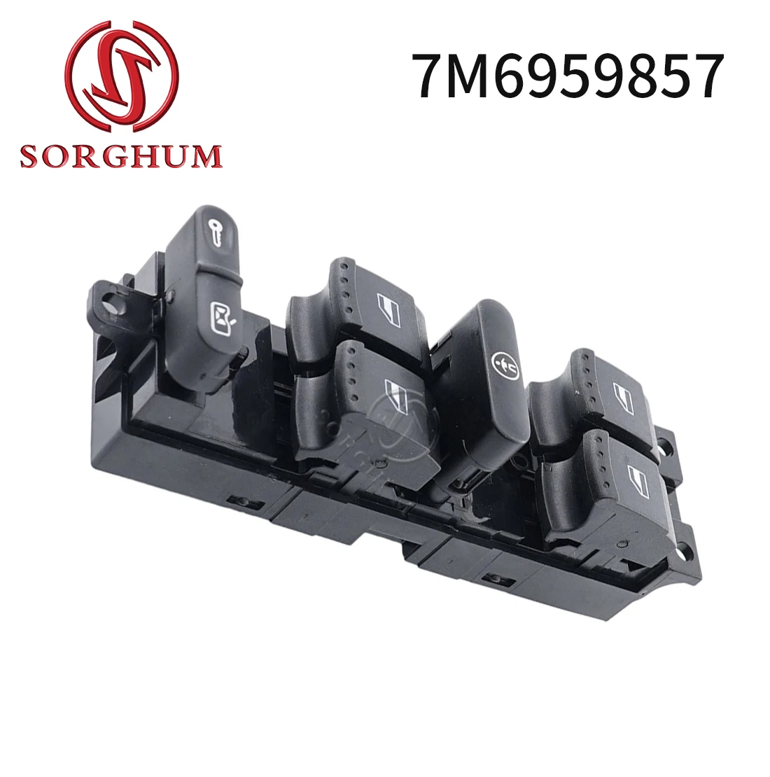 SORGHUM 7M 6959857 Für Volkswagen VW Sharan Seat Alhambra Für Ford Galaxy 1995 2010, Auto-Fensterheber-Hebeschalter-Taste